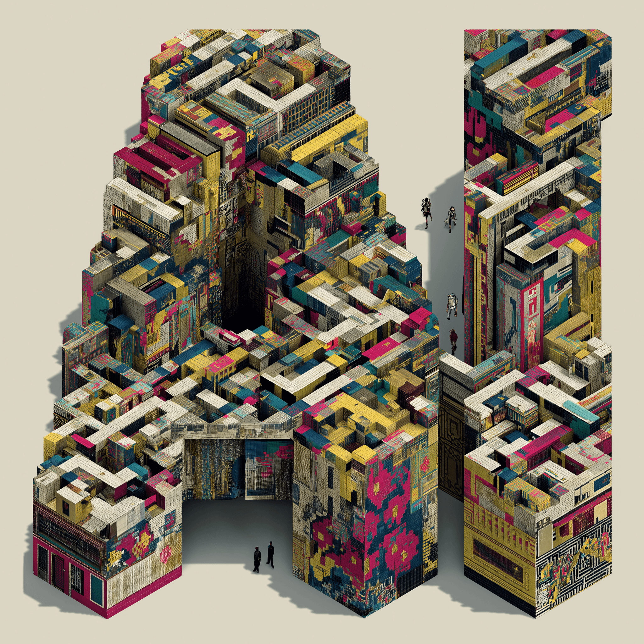 Abstract editorial illustration of an opaque AI black box.