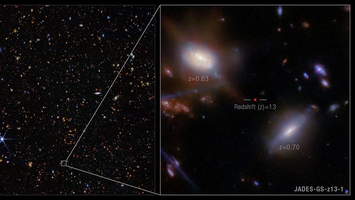 Deep-field telescope image evoking the unseen horizon of human knowledge.